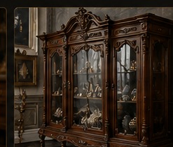Victorian antique cabinet